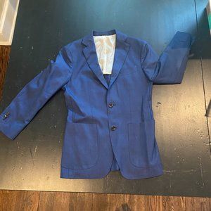 Mens Pure Wool Blazer Sports Coat Suit Supply NAVY